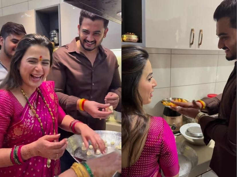  प्राजक्ता गायकवाडच्या व्हिडीओवर चाहत्यांसह सेलिब्रिटींनी कौतुकाचा वर्षाव केला आहे. किती गोड, मुलगी आता ऐकत नाही, आम्हाला पण खायला द्या, प्राजक्ता एवढी गोड आहे तर गुलाबजाम किती गोड असतील, अशा कमेंट्स नेटकऱ्यांनी केल्या आहेत.