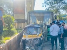 Pune Accident: पुण्याच्या नळ स्टॉप चौकात भीषण अपघात, PMPML बसची रिक्षाला धडक