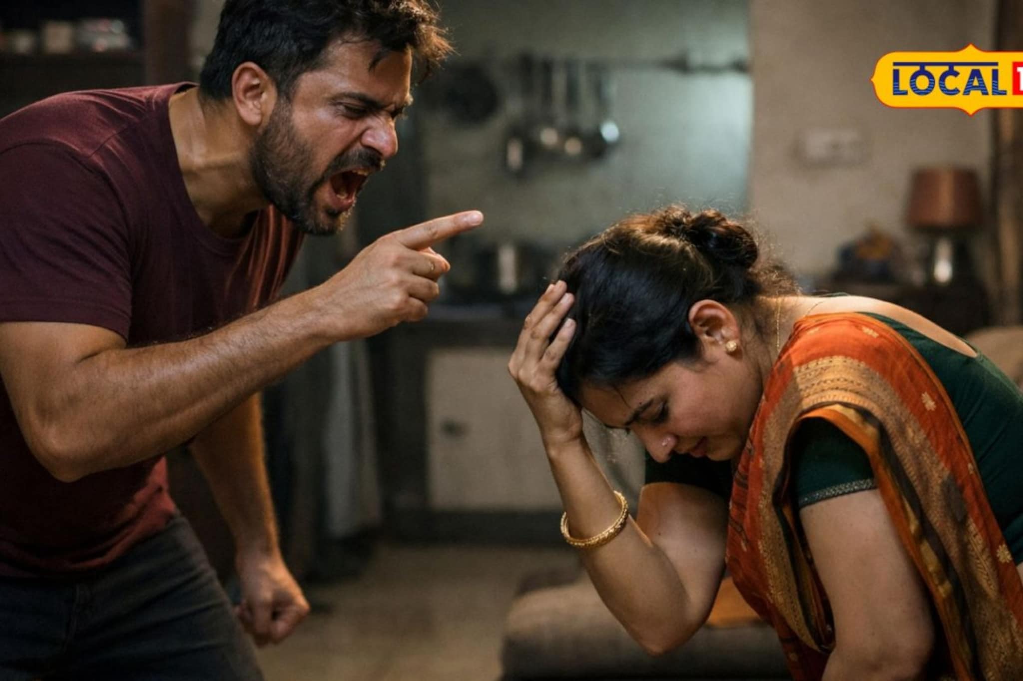 त्या गोष्टीसाठी पती बनला हैवान,लोखंडी कुलपाने पत्नीच्या डोक्यावर वार