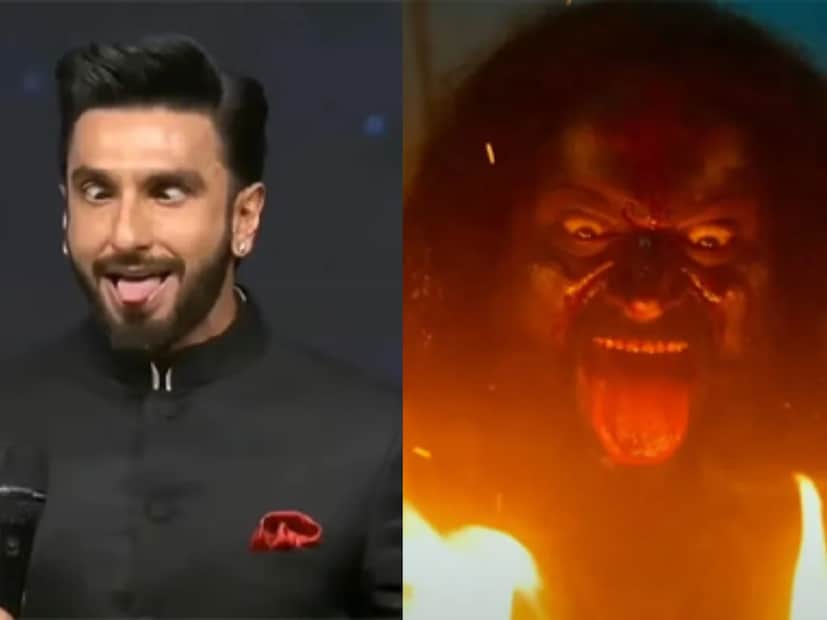  रणवीर सिंह पुढे 'कांतारा' चित्रपटातील ऋषभ शेट्टीच्या चामुंडा मातेच्या प्रवेशाचा एक सीन भर कार्यक्रमात करुन दाखवतो. ज्या पद्धतीने रणवीर सिंह हा सीन सादर करतो त्यानंतर सर्वत्र हशा पिकतो. ऋषभ शेट्टीलाही हसू अनावर होते. पण दुसरीकडे रणवीरने देवाचा अपमान केल्याचं नेटकऱ्यांचं मत होतं. 'धुरंधर'च्या रिलीजदरम्यान रणवीरने स्वत:च्याच पायावर कुऱ्हाड मारुन घेतली असल्याचं चाहते म्हणत आहेत.