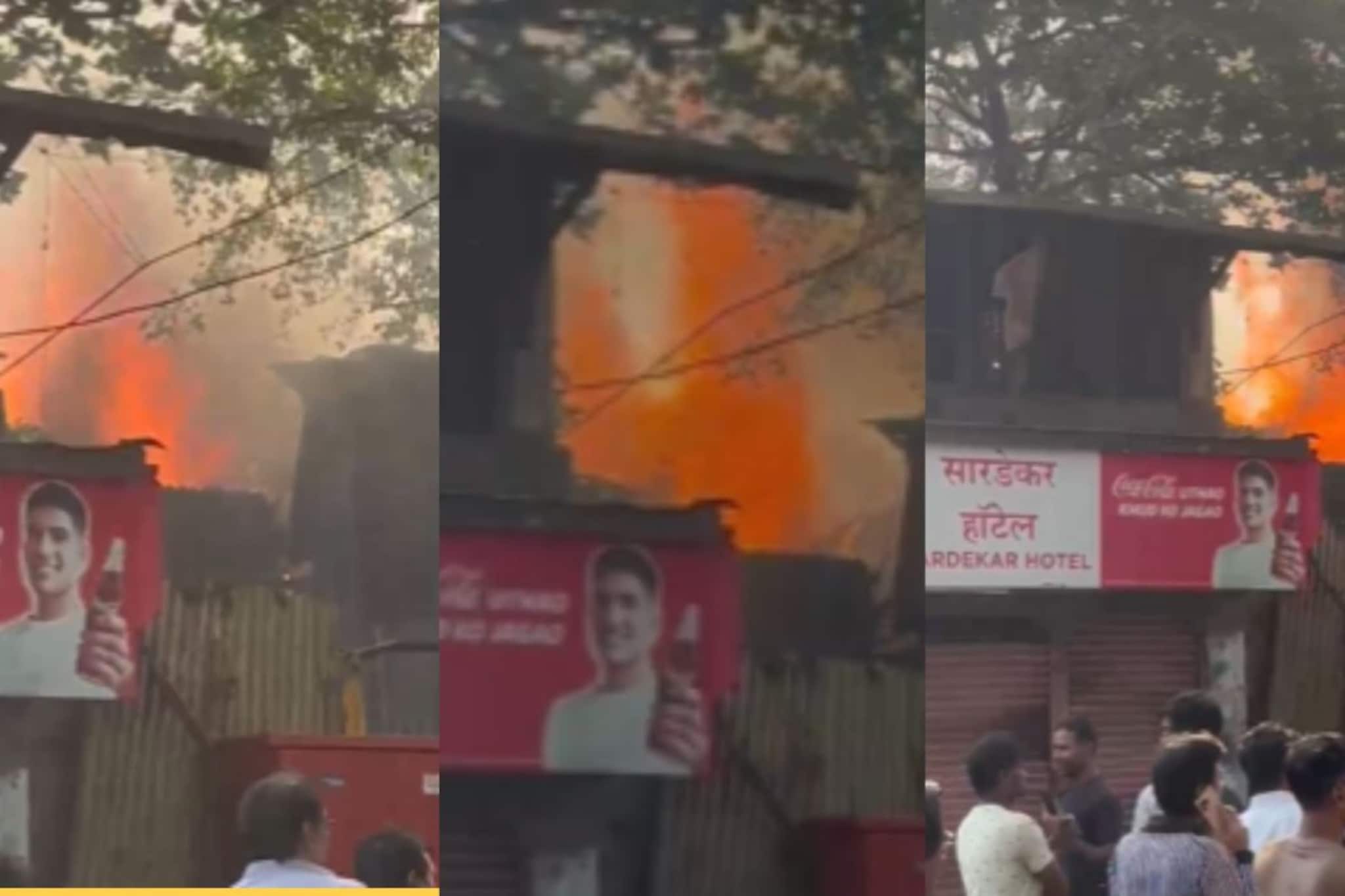 मुंबईच्या शिवडीत एकामागून एक 4 सिलेंडरचे स्फोट, चाळीला आग-धुरांचे लोट, नेमकं काय