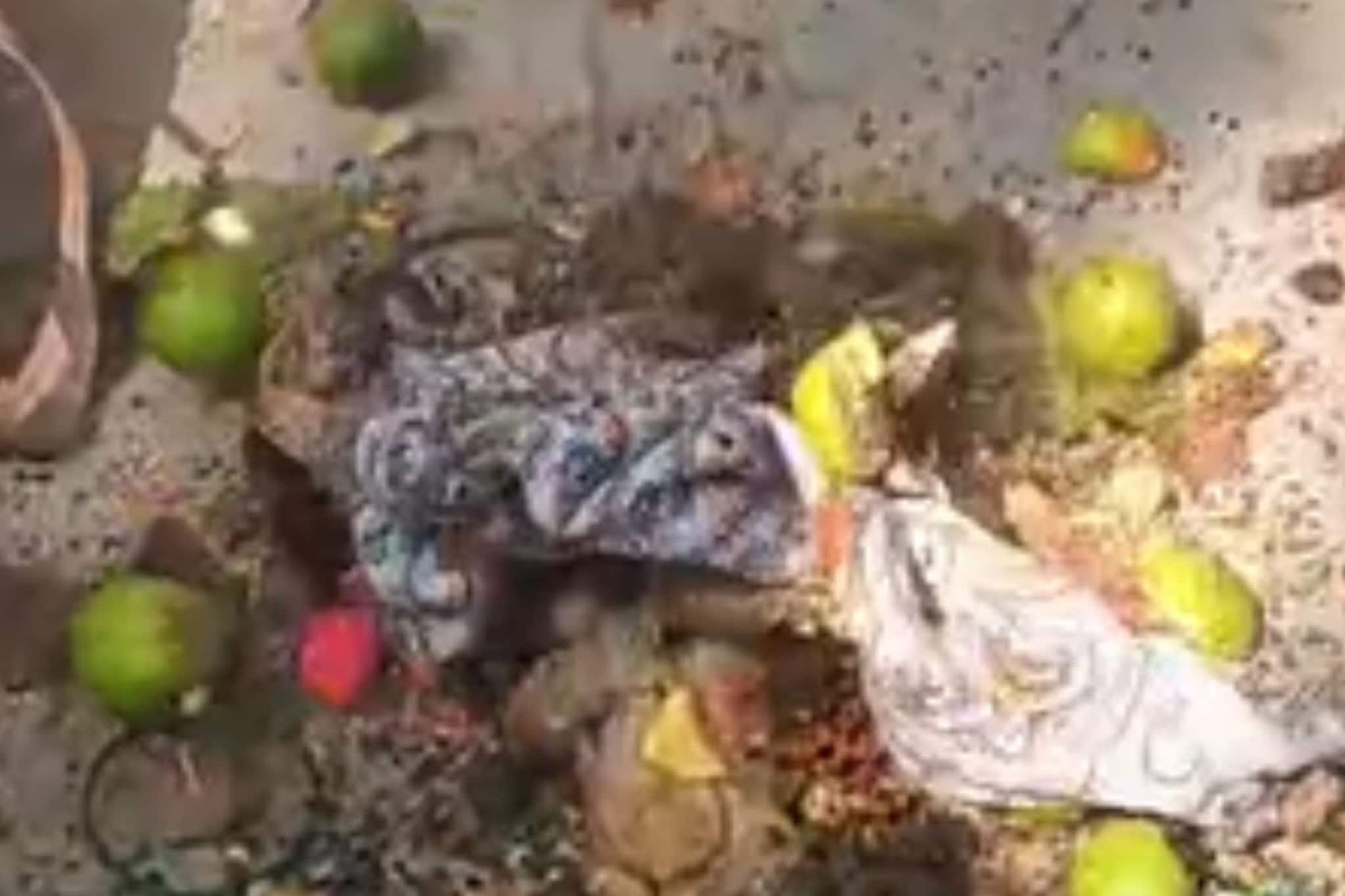 सांगलीच्या स्मशनात विवाहित महिलेवर करणी, गाठोड्याने गूढ वाढलं