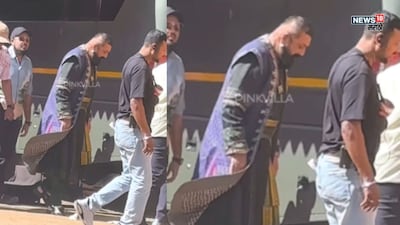 Sanjay Dutt as Afzal Khan in 'Raja Shivaji'; set VIDEO leaks