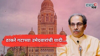 ठाकरे गटाच्या उमेदवारांची यादी...