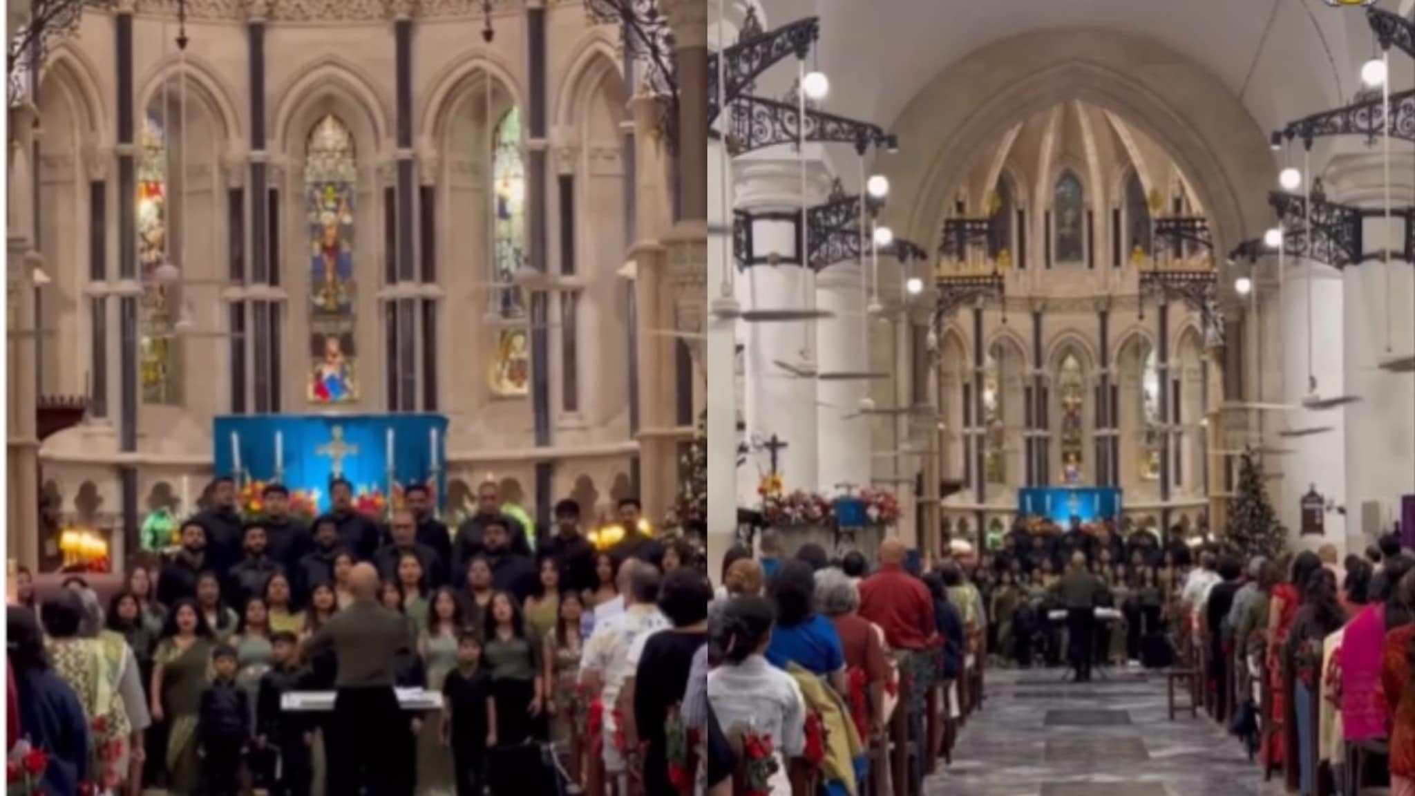 ख्रिसमसची अशी सुरुवात कुठेच झाली नसेल; मुंबईच्या चर्चचा VIDEO पाहून सगळे स्तब्ध