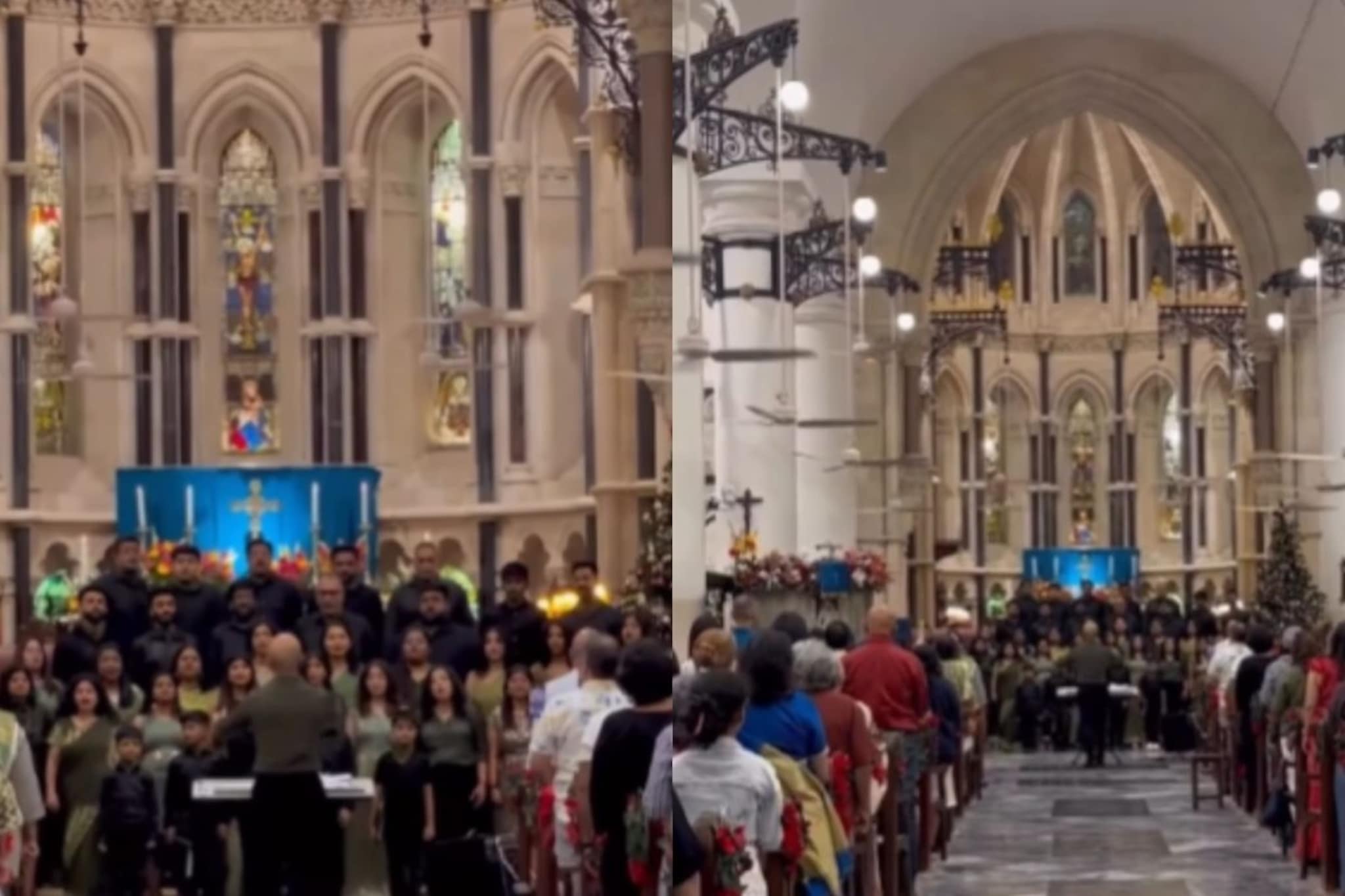 ख्रिसमसची अशी सुरुवात कुठेच झाली नसेल; मुंबईच्या चर्चचा VIDEO पाहून सगळे स्तब्ध