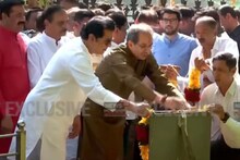 PHOTOS: ठाकरे कुटुंबीय बाळासाहेबांच्या स्मृतीस्थळी, रश्मी-शर्मिला  यांच्याकडूनही वंदन, कार्यकर्ते  भावूक