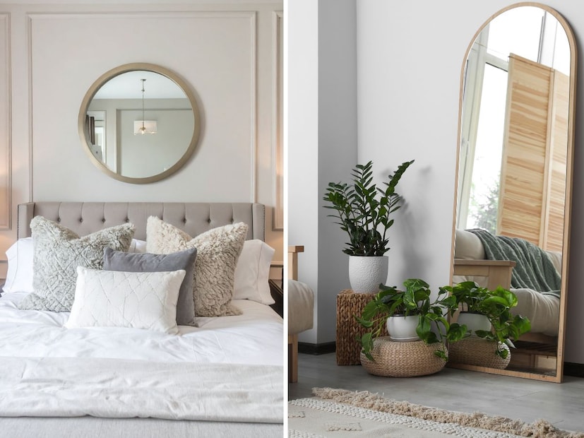 मोठे आरसे : लहान घरात मोठे आरसे लावल्यास ते क्लासिक आणि प्रभावी दिसतात. एखाद्या रिकाम्या भिंतीवर तुम्ही मोठा, उंच आरसा लावू शकता. तो खिडकीसमोर ठेवल्यास जास्त चांगले. कारण आरसे प्रकाश परावर्तित करतात, ज्यामुळे खोली मोठी दिसते आणि घरात प्रकाशी खूप येतो. तुम्ही तुम्हाला हवे त्या पद्धतीचे आरसे निवडू शकता. हल्ली बाजारात खूप सुंदर आरसे उपलब्ध आहेत, जे घराला आलिशान लूक देऊ शकतात.