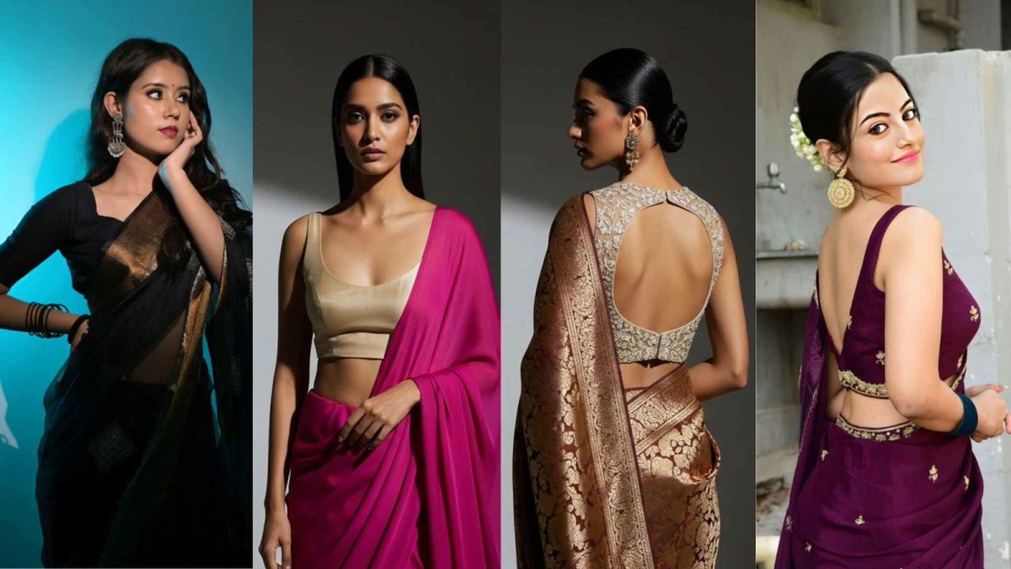 Trendy Blouse Design : डीप यू, बॅकलेस आणि हाय नेक! 'हे' 6 ब्लाउज डिझाइन्स तुमचा साडी लूक बनवतील स्टायलिश