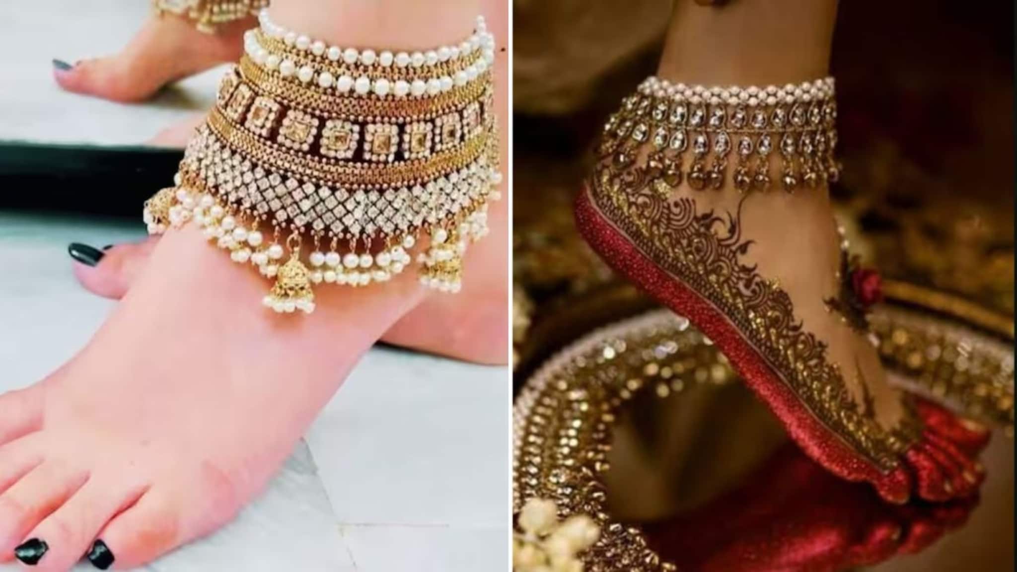 Payal Designs : नवरीसाठी बेस्ट 5 ब्राइडल पैंजण डिझाइन्स! तुमचा लूक बनवतात रॉयल आणि आकर्षक