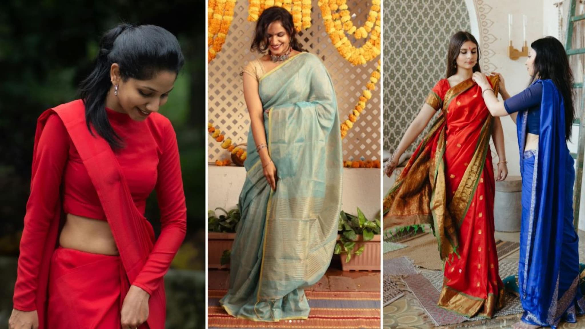 Trick And Tips : काही मिनिटांत नेसली जाईल साडी, अजिबात फुगणार नाही! निऱ्या करताना वापरा 'ही' ट्रिक