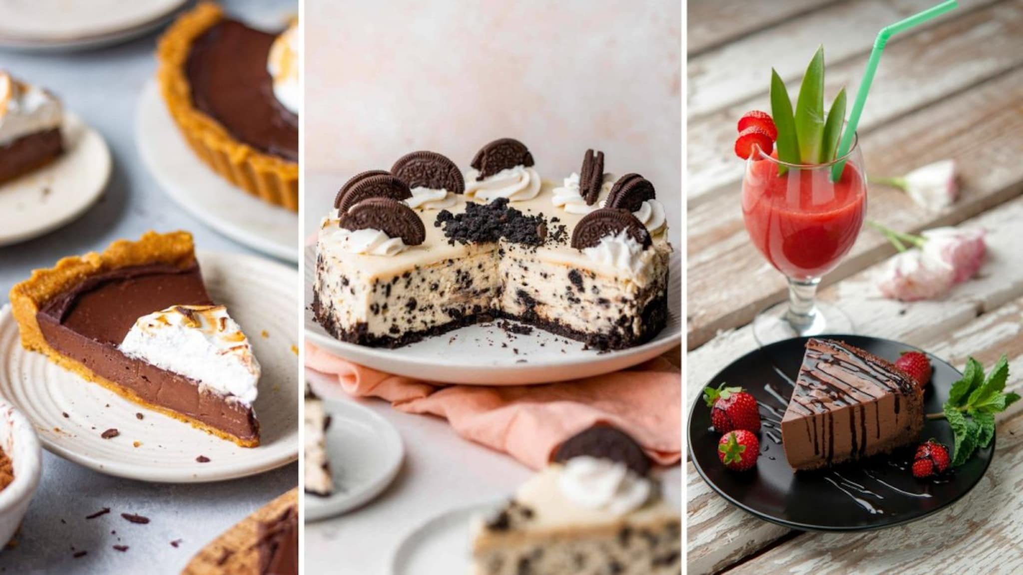 No Bake Cheesecake : ओव्हन आणि बेकिंगची गरज नाही, ख्रिसमससाठी 3 स्वादिष्ट चीजकेक! पाहा रेसिपीज