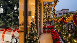 बाल्कनी ख्रिसमस कॉर्नर