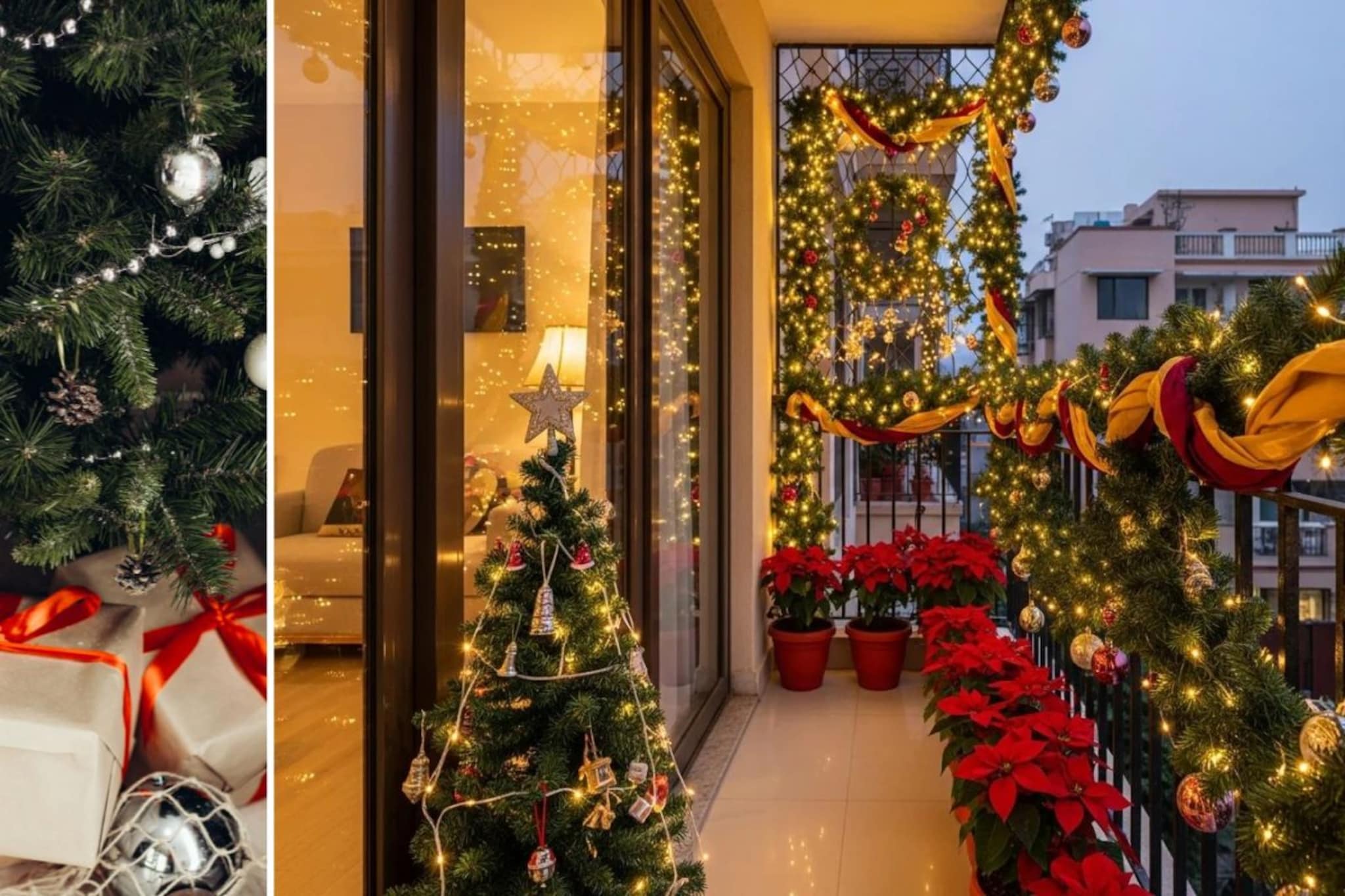 तुमच्या छोटयाश्या बाल्कनीला असे बनवा ख्रिसमस कॉर्नर! बनेल बेस्ट Photo Spot