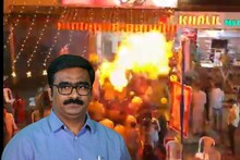 मराठा आंदोलक विनोद पाटील थोडक्यात बचावले, कार्यक्रमाला पोहचल्यावर अचानक मोठा स्फोट,एकच गोंधळ