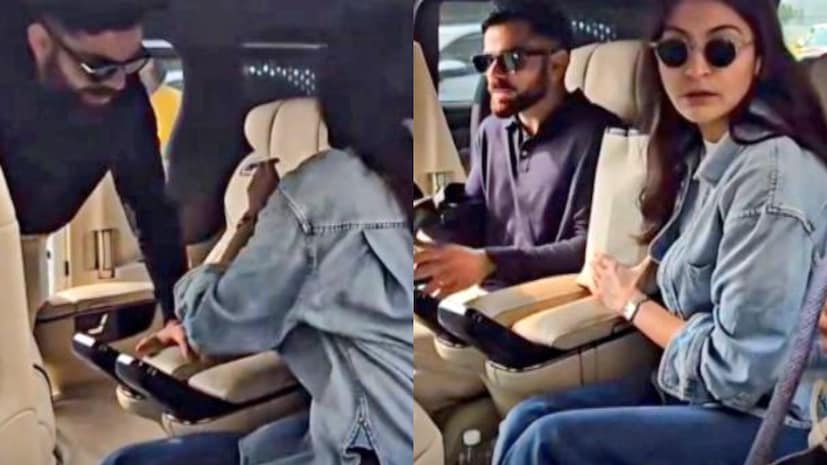 वनडे सामने जिंकल्यानंतर विराट मुंबईतून लंडनला रवाना झाला होता. त्यानंतर आता तो लगेच भारतात परत आल्याने अनेक प्रश्न विचारले जात होते. अशातच दोघंही आज दिल्ली एअरपोर्टवर दिसून आले.