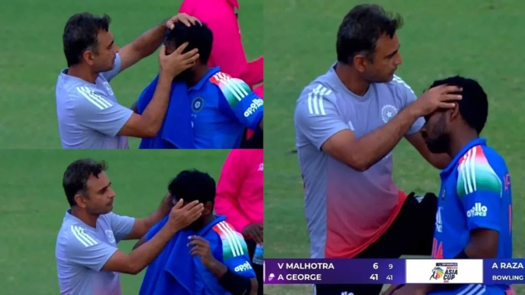 IND vs PAK : डोक्याला बॉल लागला,वेदनेने कळवला, तरी मैदान सोडलं नाही,आरोन जॉर्ज पाकिस्तानला एकटाच भिडला