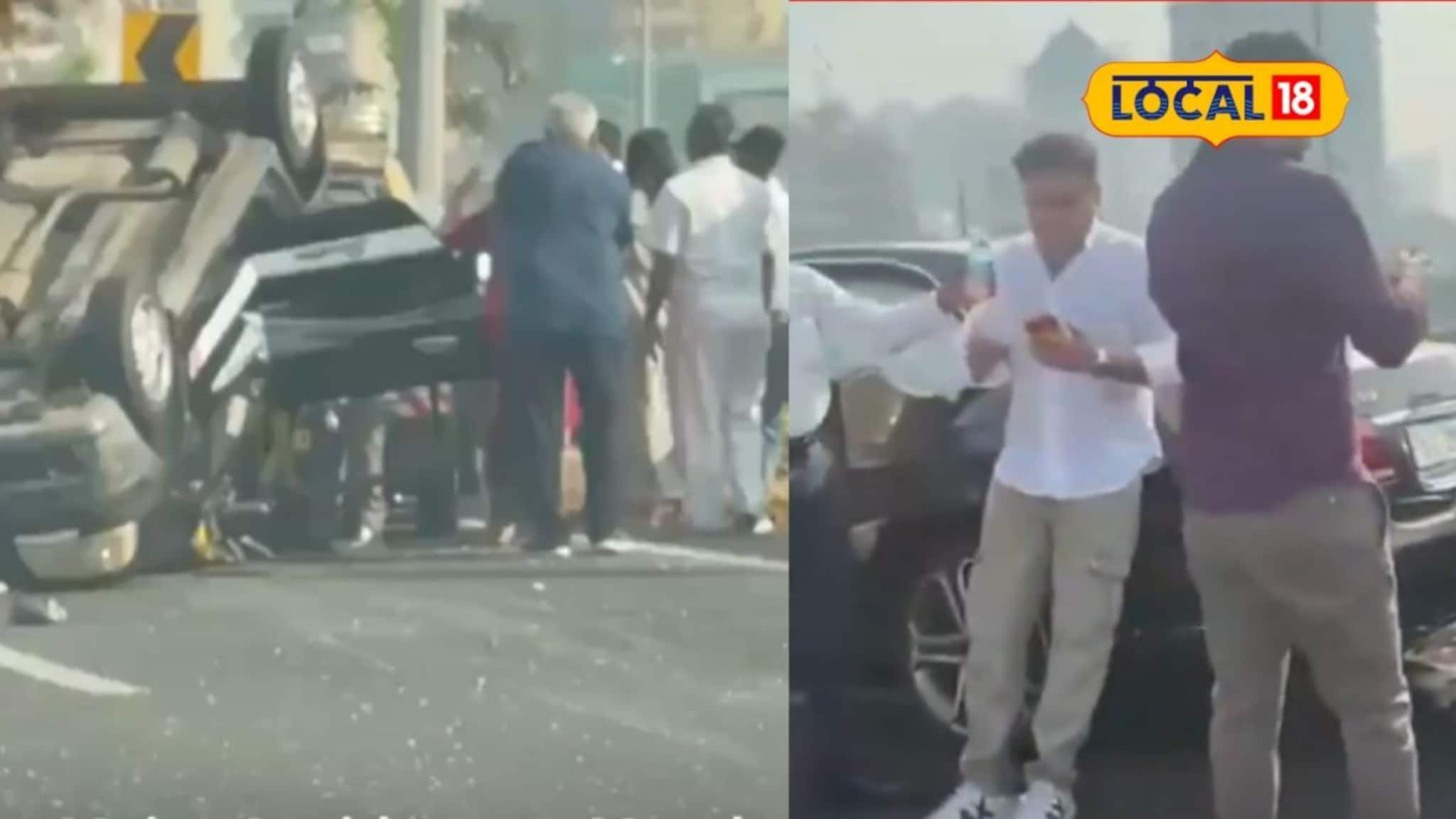 Mumbai News: कोस्टल रोडवर विचित्र अपघात, मर्सिडिजसह 3 गाड्यांची धडक, वाहतूक विस्कळीत