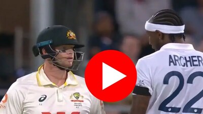  jofra archer steve smith heated exchange 