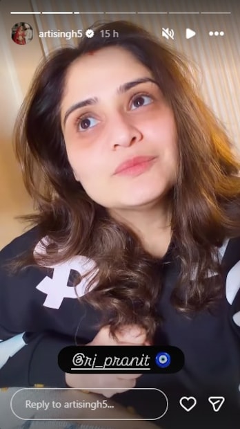 आरतीने आणखी एक इन्स्टा स्टोरी पोस्ट करत प्रणितला फिनालेसाठी भरभरून शुभेच्छा दिल्या आहेत. 