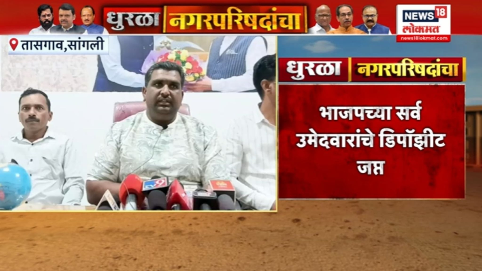 भाजपच्या सांगलीतील सर्व उमेदवारांचे डिपॉझीट जप्त,VIDEO