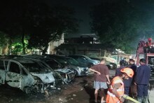 ठाण्यात पुन्हा वाहन 'जळीतकांड'! पहाटे 3 वाजता घडलं भयंकर, घटनास्थळावरचे PHOTO