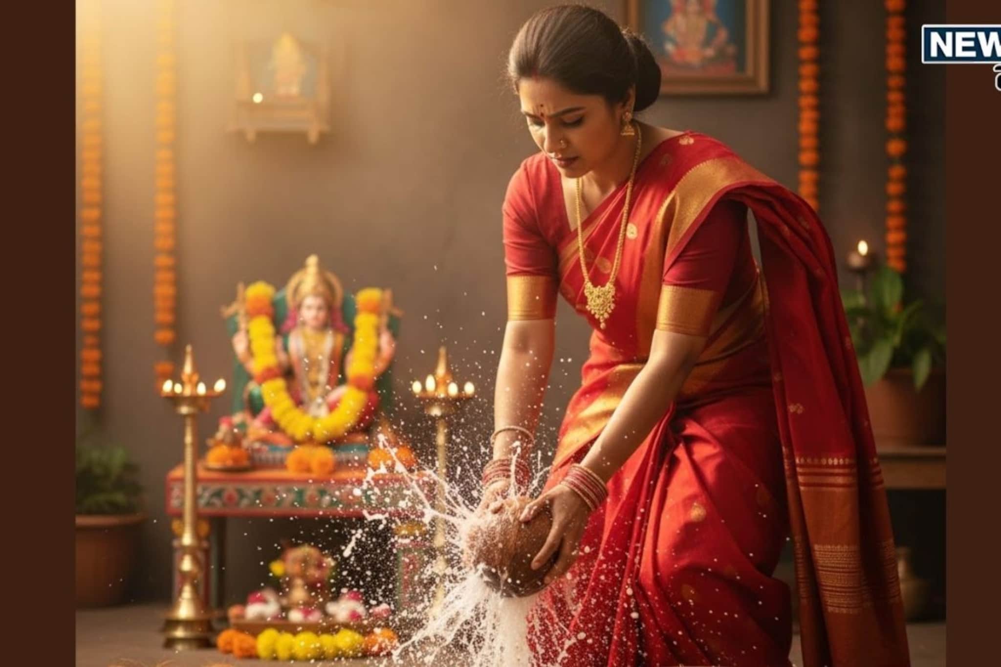 पूजेत महिला नारळ का नाही फोडत? 99 टक्के लोकांना नाही माहिती उत्तर