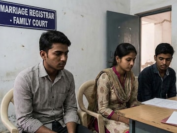 गर्लफ्रेंडला पळवलं, लग्नही केलं... पण कोर्ट मॅरेजवेळी शॉकिंग ट्विस्ट, मोठ्या भावालाच दिली स्वतःची बायको! (AI Image)