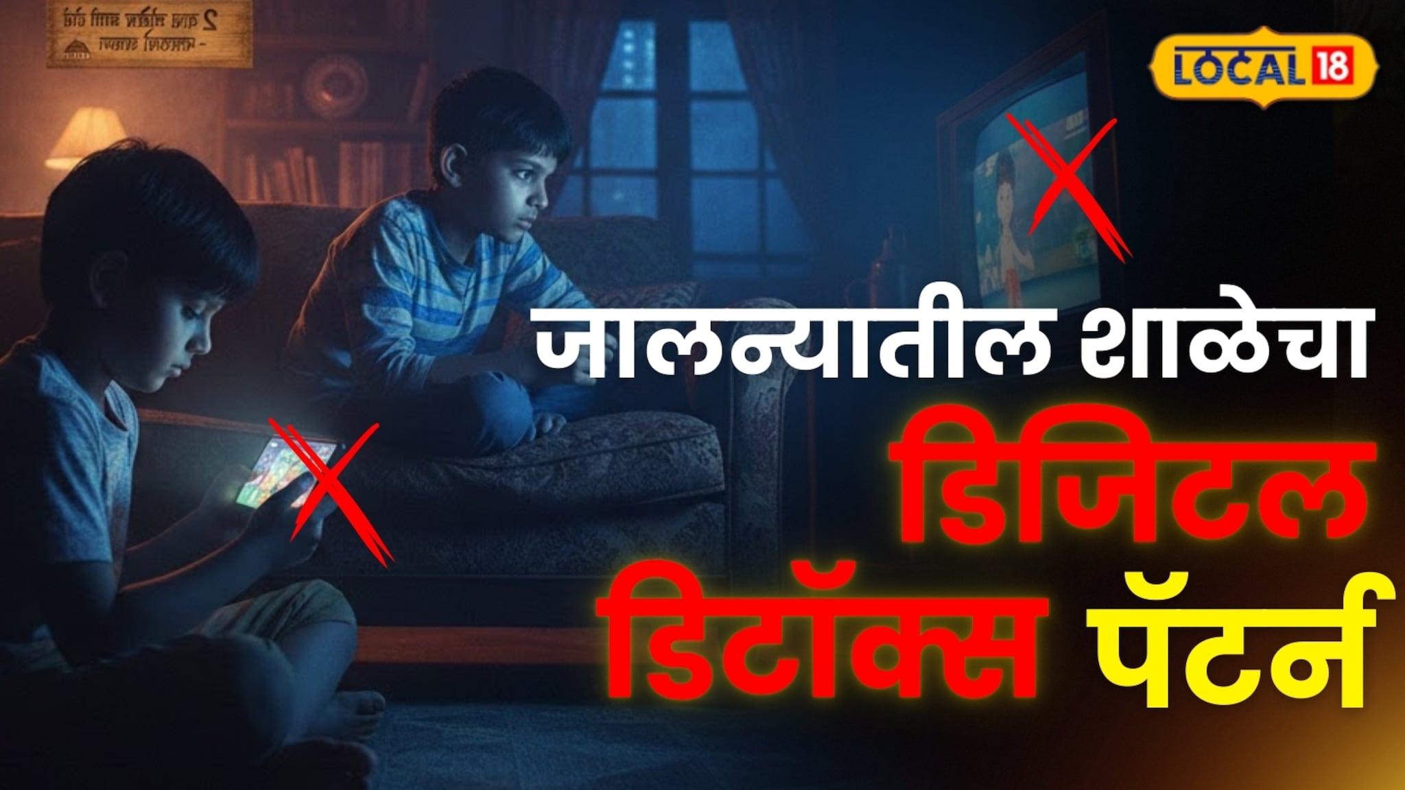 जालन्यातील शाळेचा डिजिटल डिटॉक्स पॅटर्न! या गावात 2 तास मोबाईल आणि टीव्ही राहणार बंद