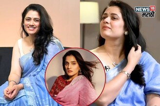 साडी प्रिया बापटची, फेमस झाली गिरीजा; अखेर त्या व्हायरल ब्लू साडीचं सीक्रेट समोर
