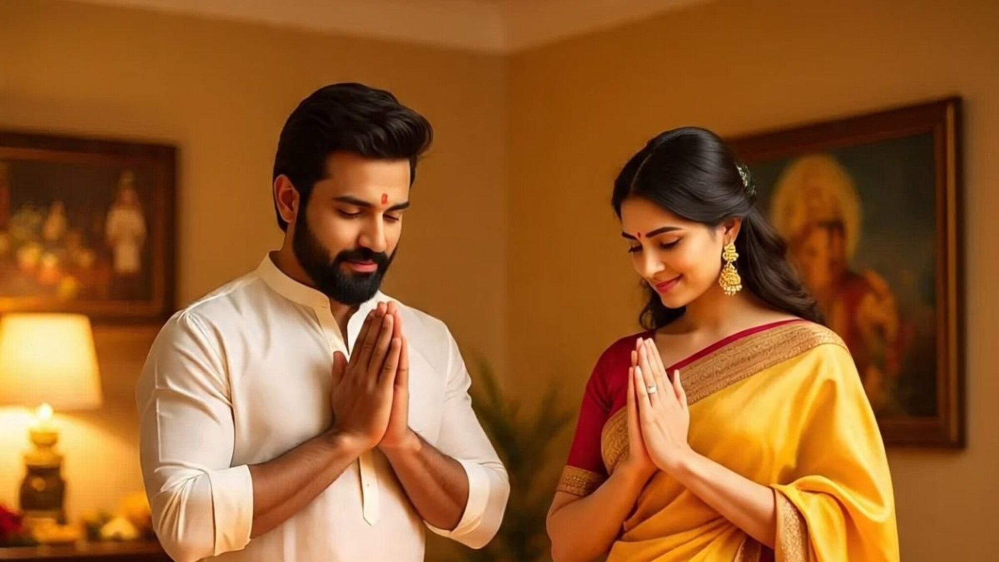 Husband Wife : पूजेत बायको नेहमी नवऱ्याच्या डाव्या बाजूलाच का बसते? या परंपरेमागे दडलंय वैज्ञानिक आणि धार्मिक रहस्य