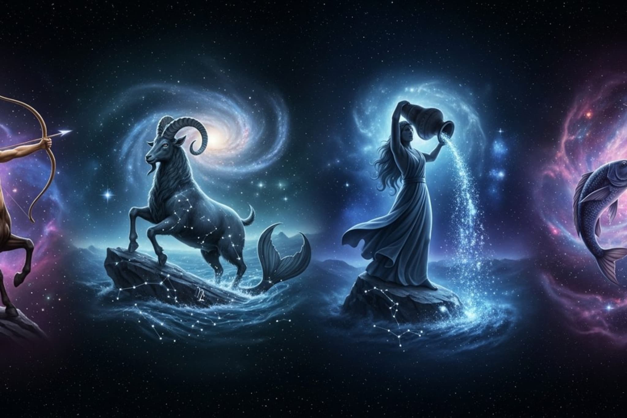 धनू, मकर, कुंभ, मीन राशींचे साप्ताहिक राशीफळ; डिसेंबरच्या मध्यात नशीब पुन्हा.. धनू, मकर, कुंभ, मीन राशींचे साप्ताहिक राशीफळ; डिसेंबरच्या मध्यात नशीब पुन्हा..