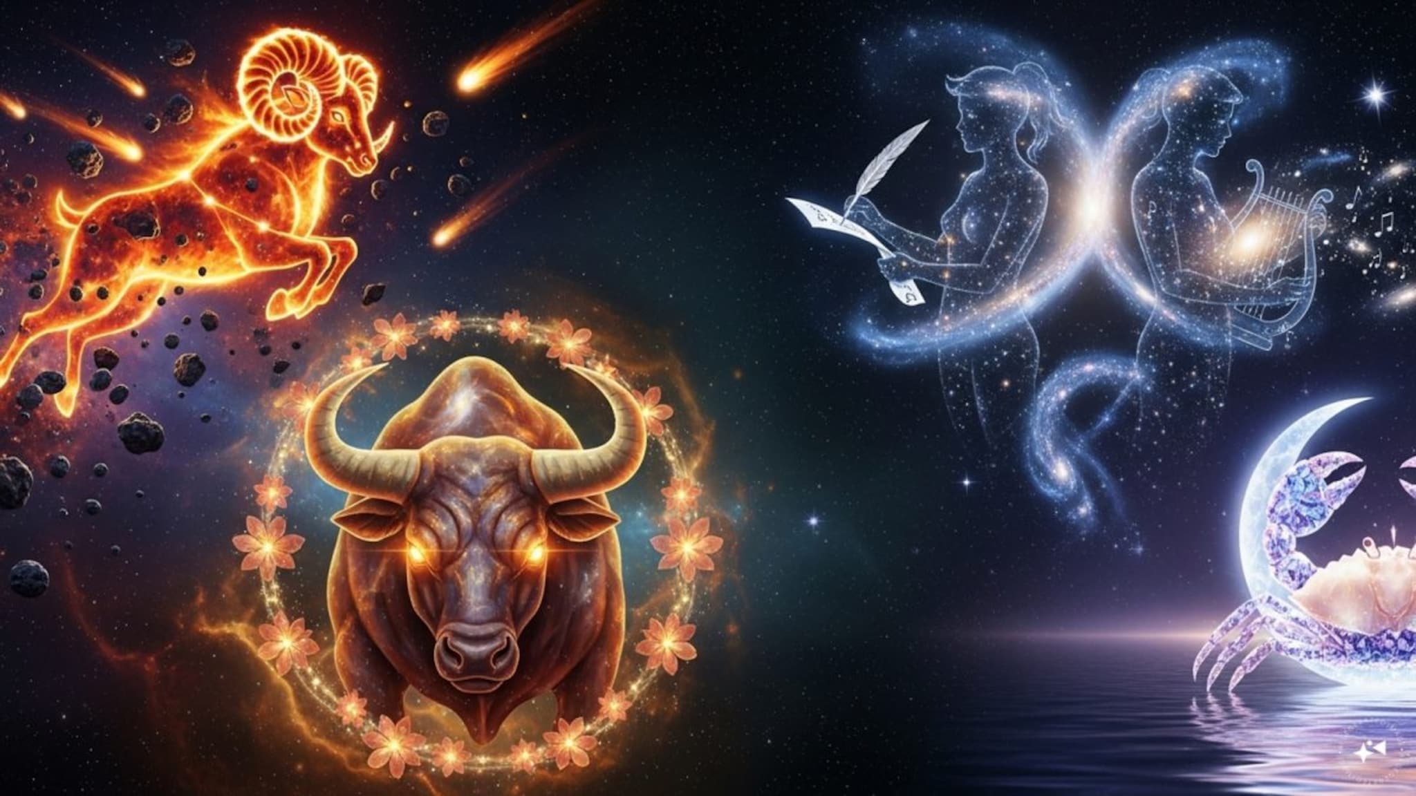 Yearly Horoscope: मेष, वृषभ, मिथुन, कर्क राशींचे वार्षिक राशीफळ; सुरुवातीला डबल लाभ, आनंदी वार्ता पण..