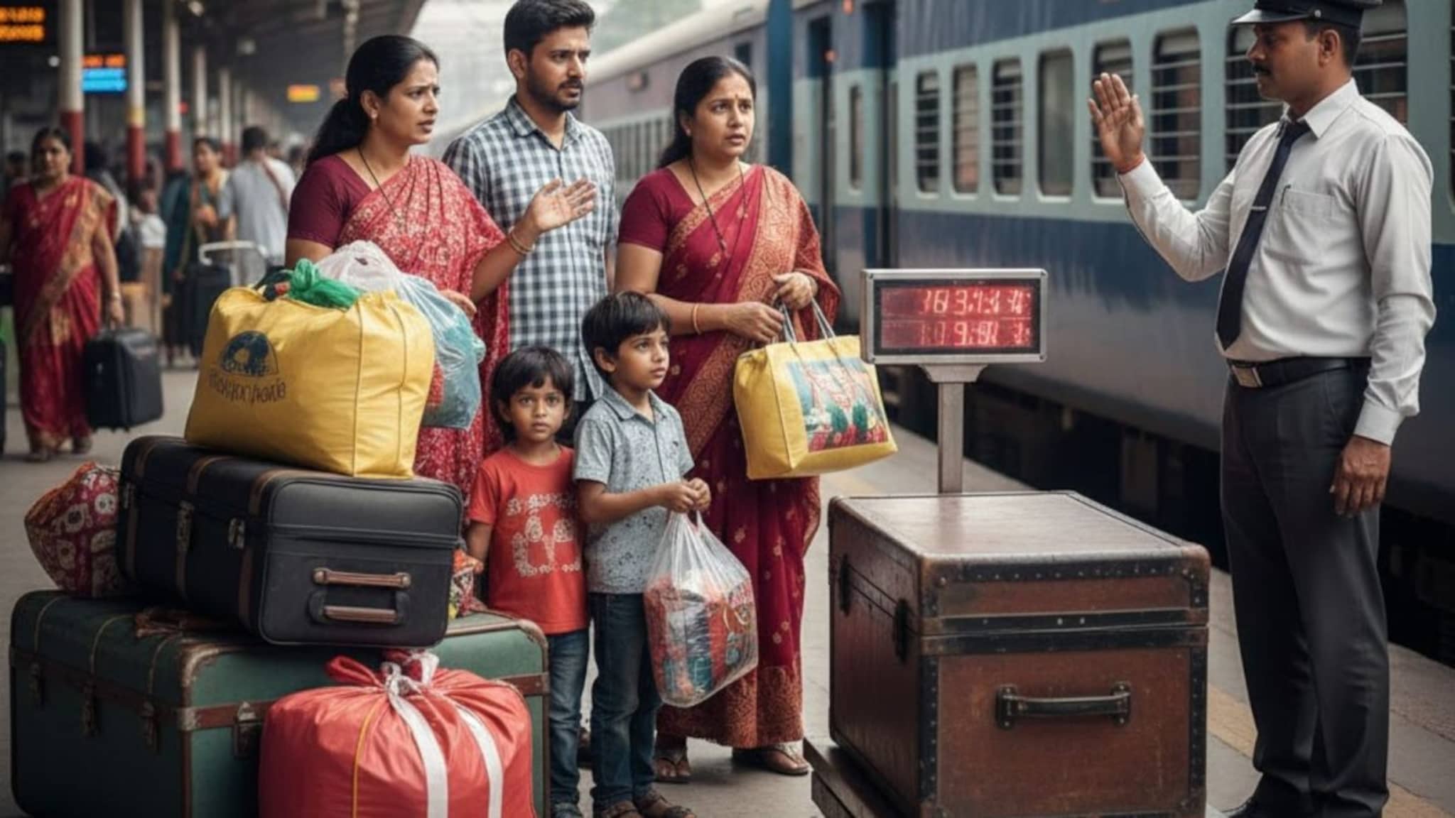 Indian Railway : रेल्वेने प्रवास करताय? मग बॅगा भरण्यापूर्वी हे नियम वाचा, आता जास्तीच्या सामानासाठी मोजावे लागणार पैसे