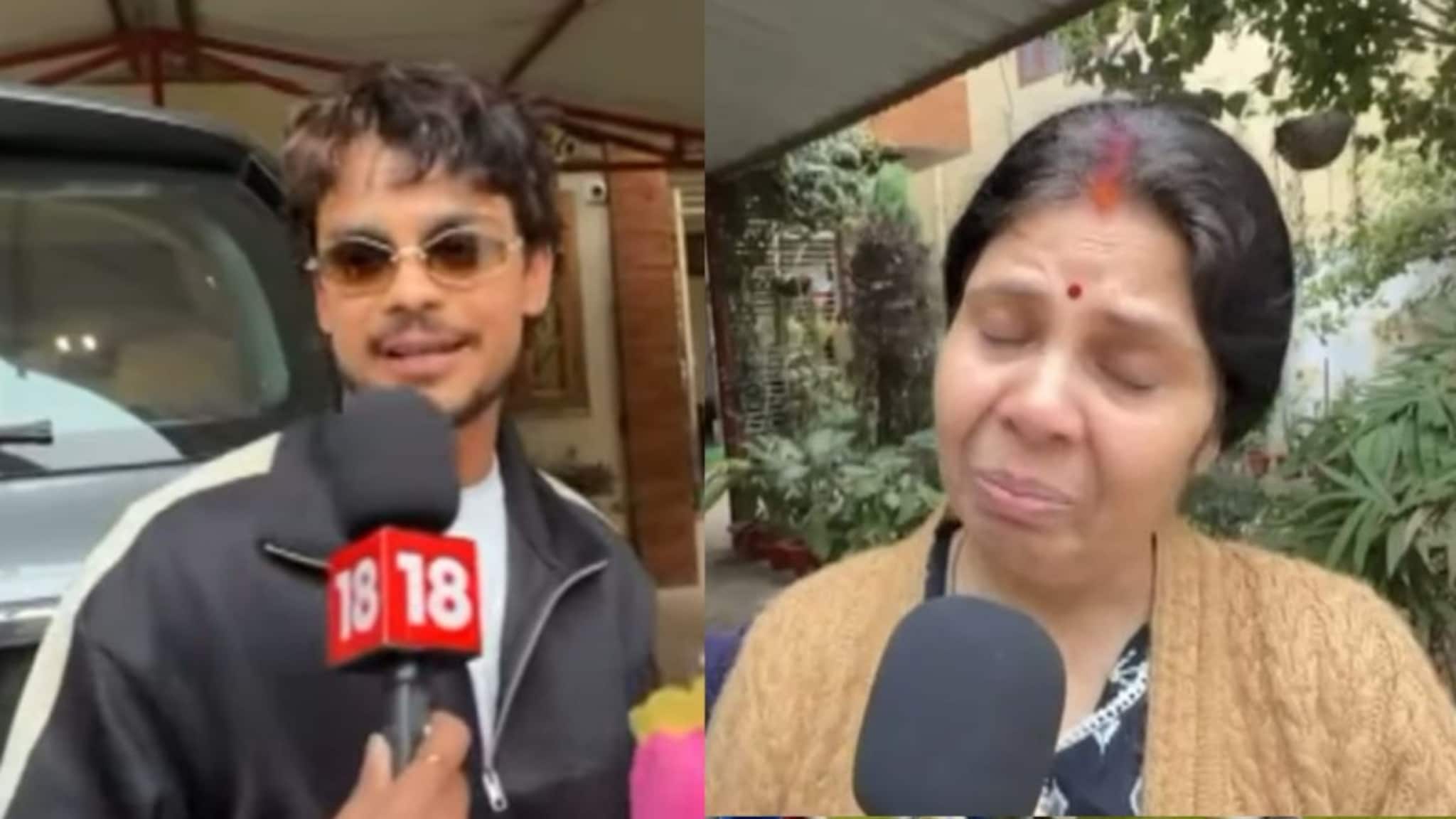 VIDEO : पोराची वर्ल्डकपसाठी निवड, आईच्या डोळ्यात पाणी आलं, 'माझ्या मुलाने खूप...'