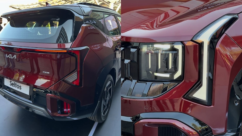 Kia Seltos 2025 चा बंपर हा  Digital Tiger Face ग्रिल, ब्लॅक हाय-ग्लॉसी फिनिश आणि डार्क गनमेटल एक्सेंटमुळे आणखी प्रीमियम असा लूक देतोय. Kia Seltos 2025 मध्ये आईस क्युब LED हेडलॅम्प्स आणि स्टार मॅप LED DRLs दिले आहे, त्यामुळे रात्रीच्या प्रवासात ही एसयूव्ही उत्तम अशी दृश्यमानता देईल. सोबतच मागच्या बाजूला कनेक्टेड LED टेललॅप्स दिले आहे.
