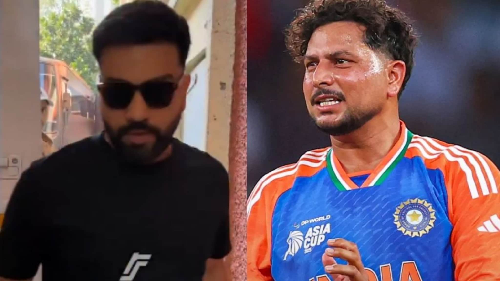 Rohit Sharma VIDEO : 'मुलाचं डायपर बदलण्यापेक्षा...', रोहित शर्माची खतरनाक फिरकी, कुलदीप आता कधीच DRS मागणार नाही!