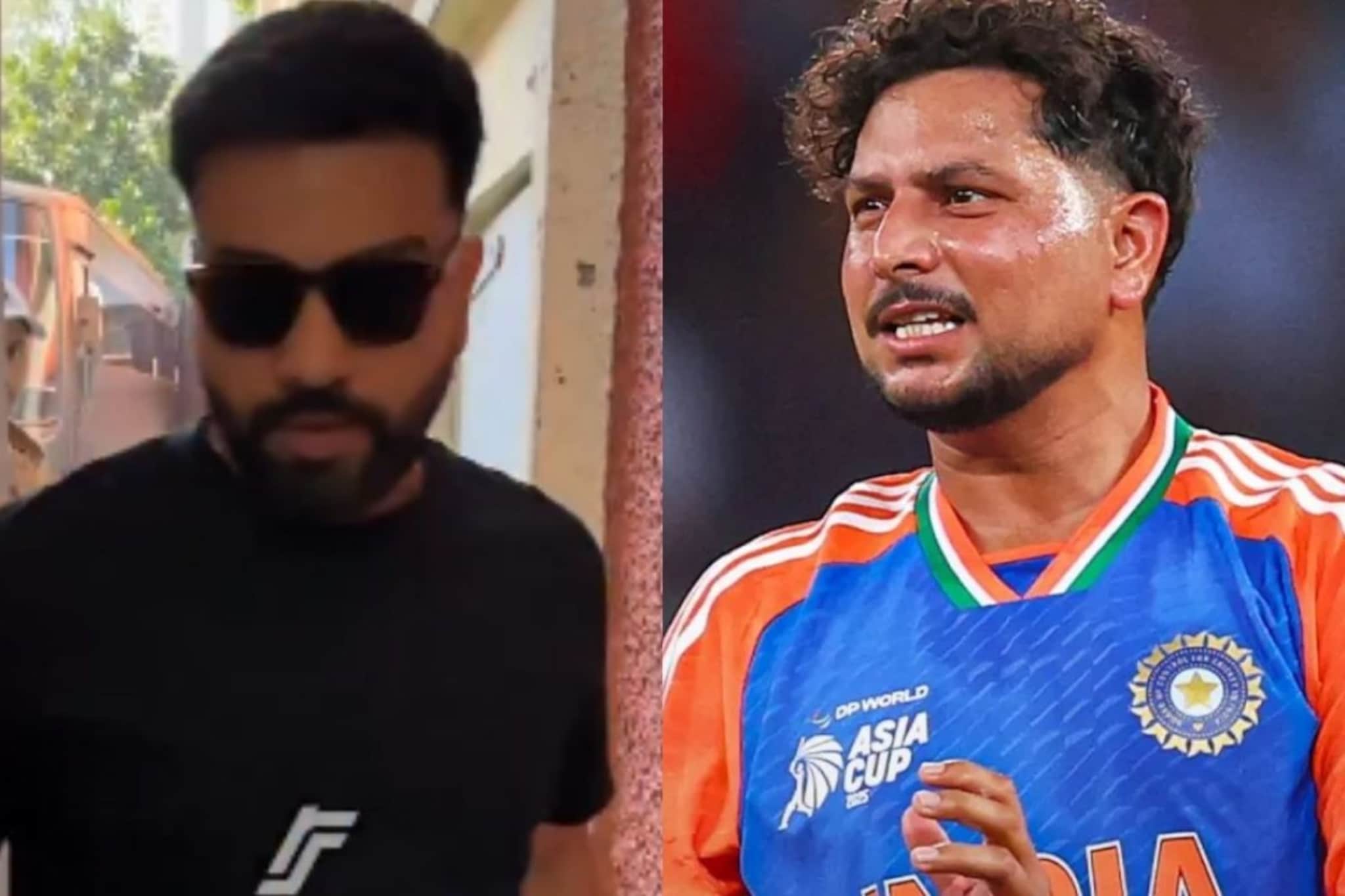 VIDEO : 'मुलाचं डायपर बदलण्यापेक्षा...', रोहित शर्माची खतरनाक फिरकी, कुलदीप आता VIDEO : 'मुलाचं डायपर बदलण्यापेक्षा...', रोहित शर्माची खतरनाक फिरकी, कुलदीप आता