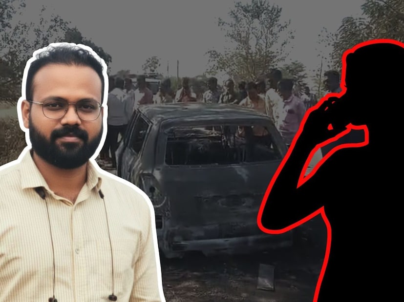 ातूरमध्ये घडली आहे. फायनान्स कंपनीत काम करणाऱ्या गणेश चव्हाण नावाच्या तरुणाने आपल्याच मृत्यूचा बनाव केला. कारमध्ये आपला जळून मृत्यू झाला असं १२ तास संपूर्ण जगाला भासवलं. पोलिसांनी काही काळ त्याच्यावर विश्वास ठेवला. पण, जेव्हा तपास सुरू झाला तेव्हा मेसेज आणि एका तरुणीचं कनेक्शन समोर आलं. एका तरुणीमुळे गणेशचा डाव उलटला आणि पोलिसांच्या गळाला लागला. ातूरमध्ये घडली आहे. फायनान्स कंपनीत काम करणाऱ्या गणेश चव्हाण नावाच्या तरुणाने आपल्याच मृत्यूचा बनाव केला. कारमध्ये आपला जळून मृत्यू झाला असं १२ तास संपूर्ण जगाला भासवलं. पोलिसांनी काही काळ त्याच्यावर विश्वास ठेवला. पण, जेव्हा तपास सुरू झाला तेव्हा मेसेज आणि एका तरुणीचं कनेक्शन समोर आलं. एका तरुणीमुळे गणेशचा डाव उलटला आणि पोलिसांच्या गळाला लागला.