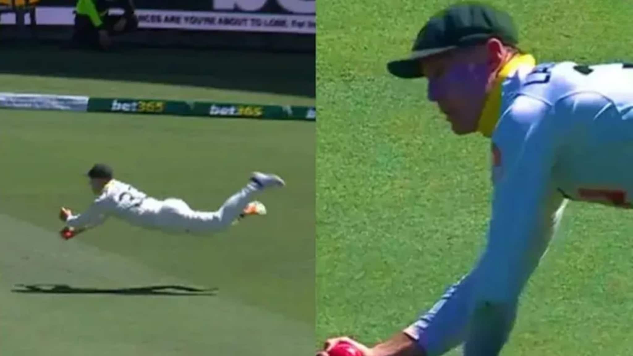 हा कॅच नाही, चमत्कार आहे! मार्नस लाबुशेनने पकडला ऍशेस इतिहासातला Greatest Catch