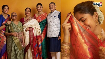 Mrunal Thakur's Marathi Flair: Paithani, Bugadi, Nath in Family Photos