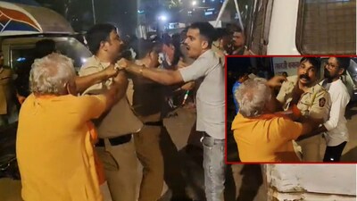 Kandivali: Goons assault police, tear uniform; video viral