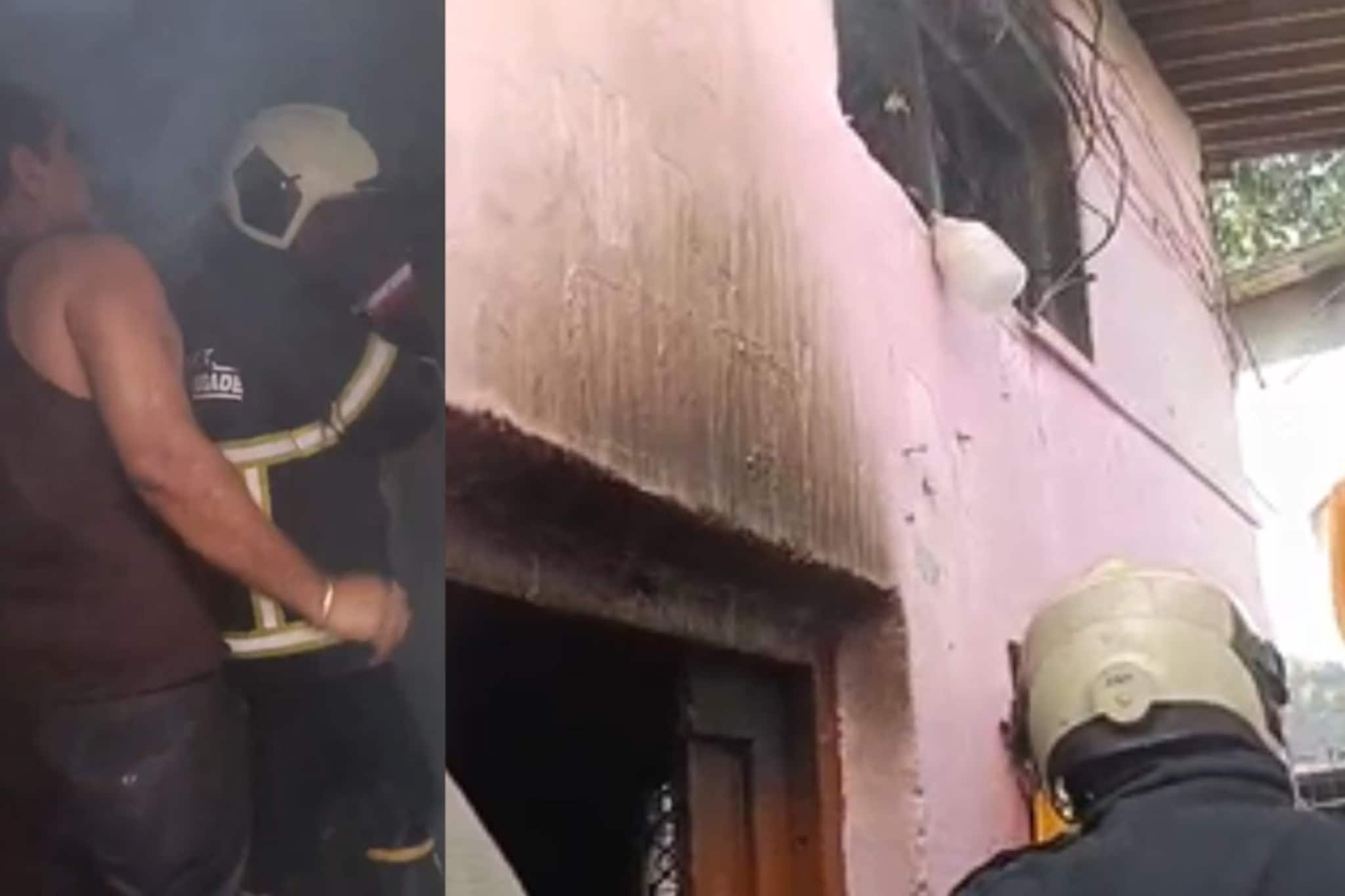 घरात आग लागली, अग्निशमन दलाला करत होता मदत; पण अचानक हरीशंकर जमिनीवर कोसळला