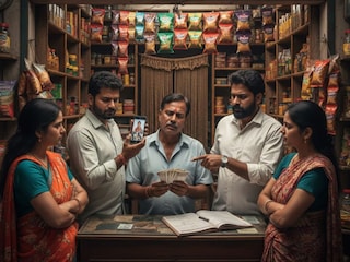 दीपाली, मेघा अन् हनुमंत दुकानात घुसतात, मग सुरू करतात खरा खेळ! मुंबईकरांनो तुमच्यासोबतही झालाय का हा फ्रॉड? (AI Image) दीपाली, मेघा अन् हनुमंत दुकानात घुसतात, मग सुरू करतात खरा खेळ! मुंबईकरांनो तुमच्यासोबतही झालाय का हा फ्रॉड? (AI Image)