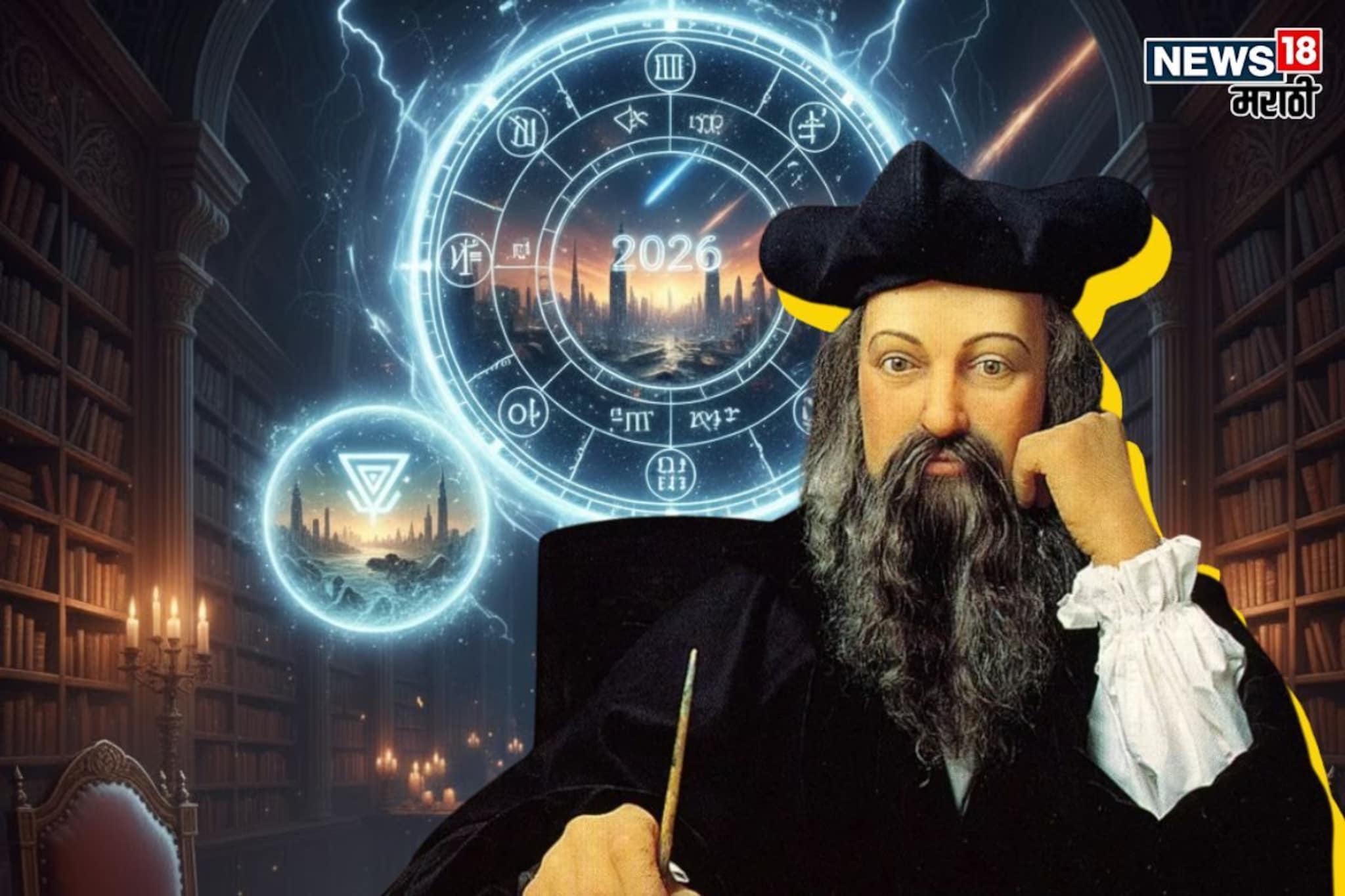 अखेर 2026 ची भविष्यवाणी आली! रक्ताच्या नद्या वाहतील; नास्त्रेदामसचं भयानक भाकीत