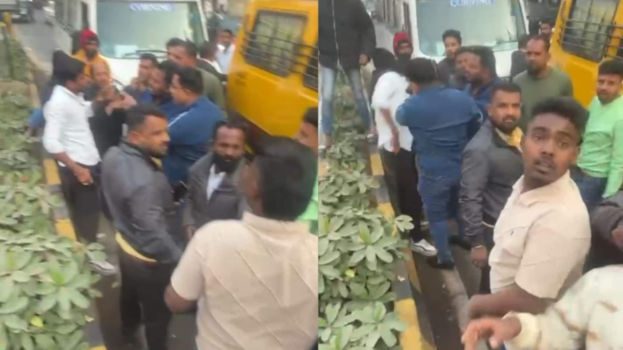 कार रस्त्यात अचानक थांबल्यानं पुण्यात 2 बसची धडक, विचित्र अपघातानंतर प्रवाशांनी खाली उतरून चालकाला चोपलं