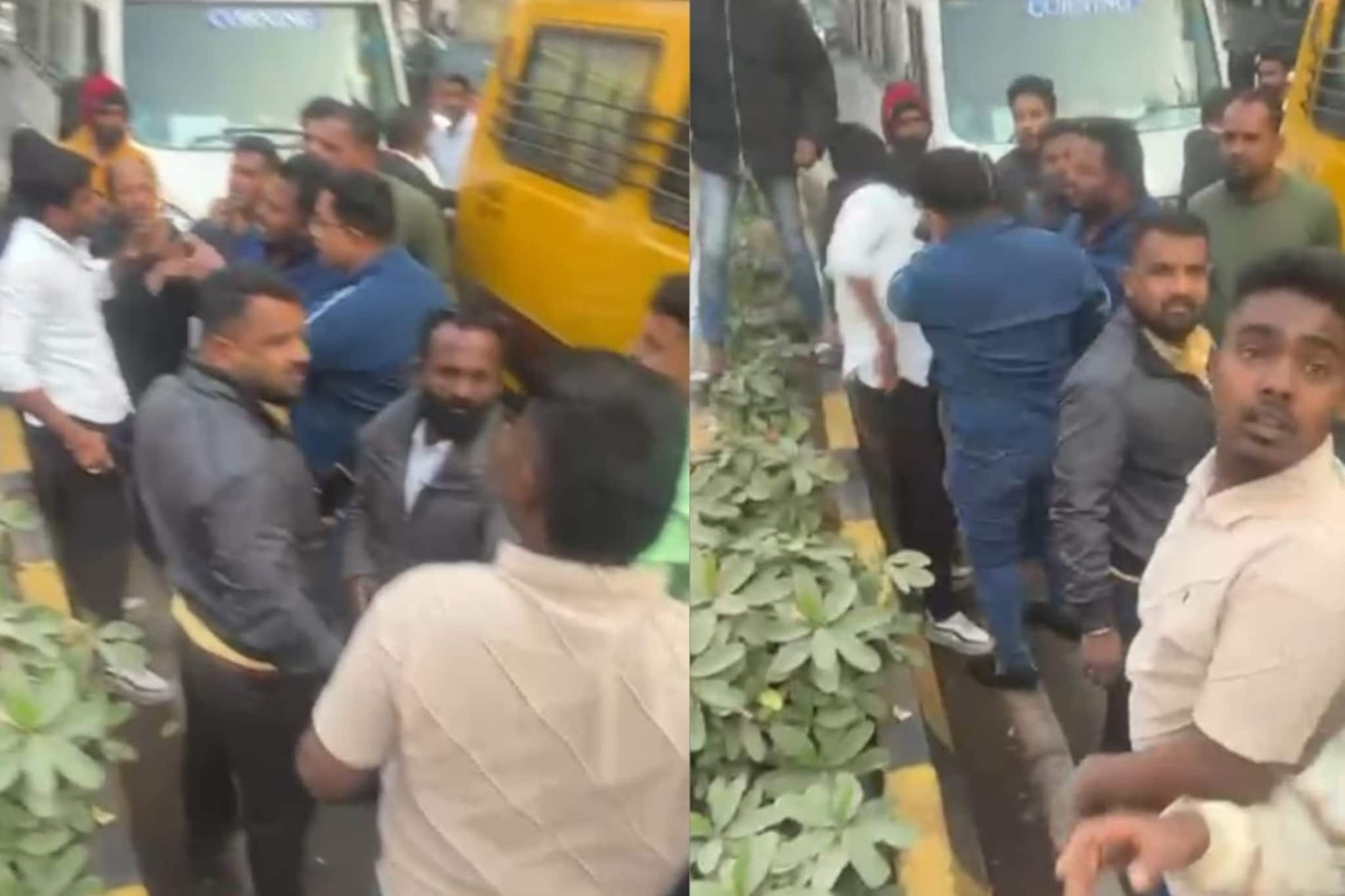 कार अचानक थांबल्यानं पुण्यात 2 बसची धडक, प्रवाशांनी खाली उतरून चालकाला चोपलं