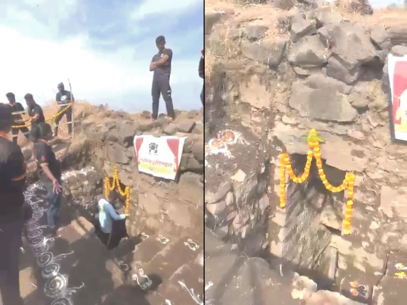 पहिल्या मोहिमेत १५ ते २० सदस्यांनी अर्धा मातीचा ढिगारा उपसून काढला. पुन्हा दुसऱ्या दिवशी ४५ ते ५० सदस्यांनी विशेष मेहनत घेऊन चोर दरवाजा शोधून काढला. यानंतर दरवाजाचा आजूबाजूचा परिसर स्वच्छ करण्यात आला. 