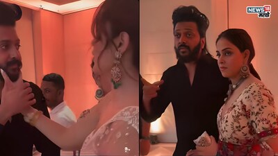 Genelia furious as Rhea touches Riteish's face; viral party video