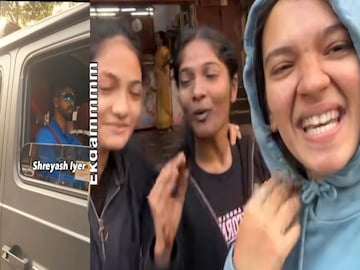 'ए गाडी वळव...', मराठी मुलींनी थांबवली श्रेयस अय्यरची 3 कोटींची कार, मुंबईच्या रस्त्यावरचा Video